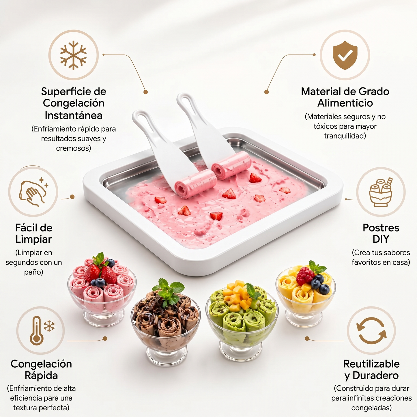 Maquina de Helados Enrollados